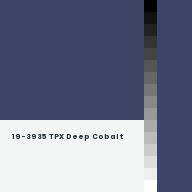 Color chip: 19-3935 TPX Deep Cobalt