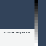 Color chip: 19-4028 TPX Insignia Blue