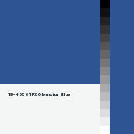 Color chip: 19-4056 TPX Olympian Blue