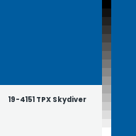 Color chip: 19-4151 TPX Skydiver
