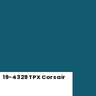 Color chip: 19-4329 TPX Corsair