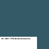 Color chip: 19-4517 TPX Mediterranea