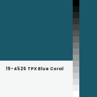 Color chip: 19-4526 TPX Blue Coral