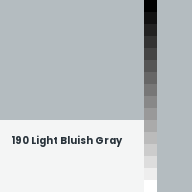 Color chip: 190 Light Bluish Gray