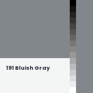 Color chip: 191 Bluish Gray