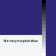 Color chip: 194 Very Purplish Blue