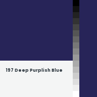 Color chip: 197 Deep Purplish Blue