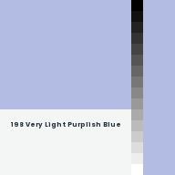Color chip: 198 Very Light Purplish Blue