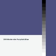 Color chip: 200 Moderate Purplish Blue