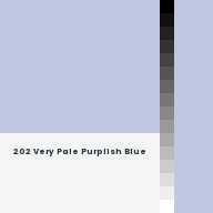 Color chip: 202 Very Pale Purplish Blue