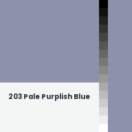 Color chip: 203 Pale Purplish Blue