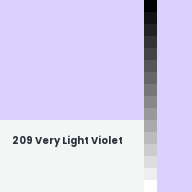 Color chip: 209 Very Light Violet