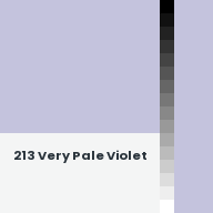 Color chip: 213 Very Pale Violet