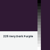 Color chip: 225 Very Dark Purple