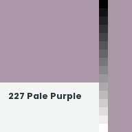 Color chip: 227 Pale Purple