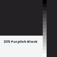 Color chip: 235 Purplish Black