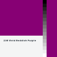 Color chip: 236 Vivid Reddish Purple