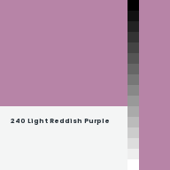 Color chip: 240 Light Reddish Purple
