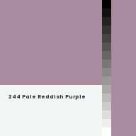 Color chip: 244 Pale Reddish Purple