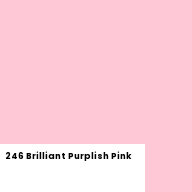 Color chip: 246 Brilliant Purplish Pink