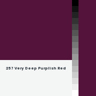 Color chip: 257 Very Deep Purplish Red
