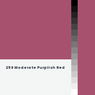 Color chip: 258 Moderate Purplish Red