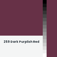 Color chip: 259 Dark Purplish Red