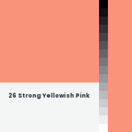 Color chip: 26 Strong Yellowish Pink