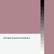 Color chip: 261 Light Grayish Purplish Red