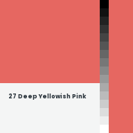 Color chip: 27 Deep Yellowish Pink