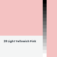 Color chip: 28 Light Yellowish Pink