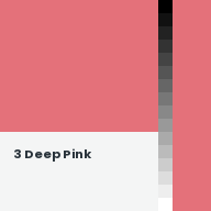Color chip: 3 Deep Pink