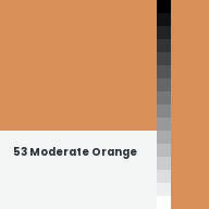 Color chip: 53 Moderate Orange