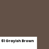 Color chip: 61 Grayish Brown