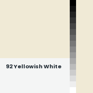 Color chip: 92 Yellowish White
