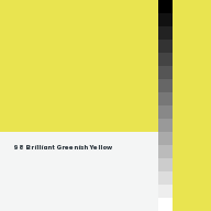 Color chip: 98 Brilliant Greenish Yellow