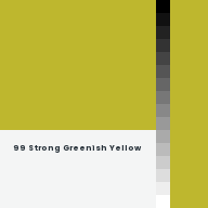 Color chip: 99 Strong Greenish Yellow