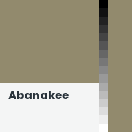 Color chip: Abanakee