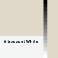 Color chip: Albescent White