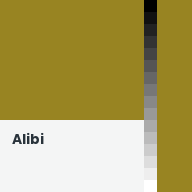 Color chip: Alibi