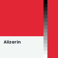 Color chip: Alizarin