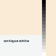 Color chip: Antique white