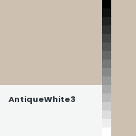 Color chip: AntiqueWhite3
