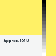 Color chip: Approx. 101 U