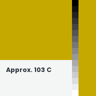 Color chip: Approx. 103 C