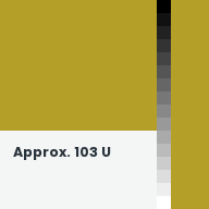 Color chip: Approx. 103 U