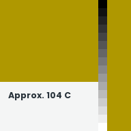Color chip: Approx. 104 C