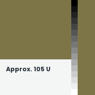 Color chip: Approx. 105 U