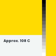 Color chip: Approx. 108 C