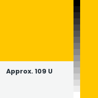 Color chip: Approx. 109 U